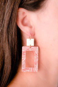 Type 3 Palm Pink Earrings