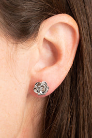 Type 2 Silver Roses Earrings