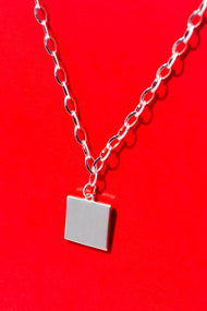 Type 4 Silver Square Necklace