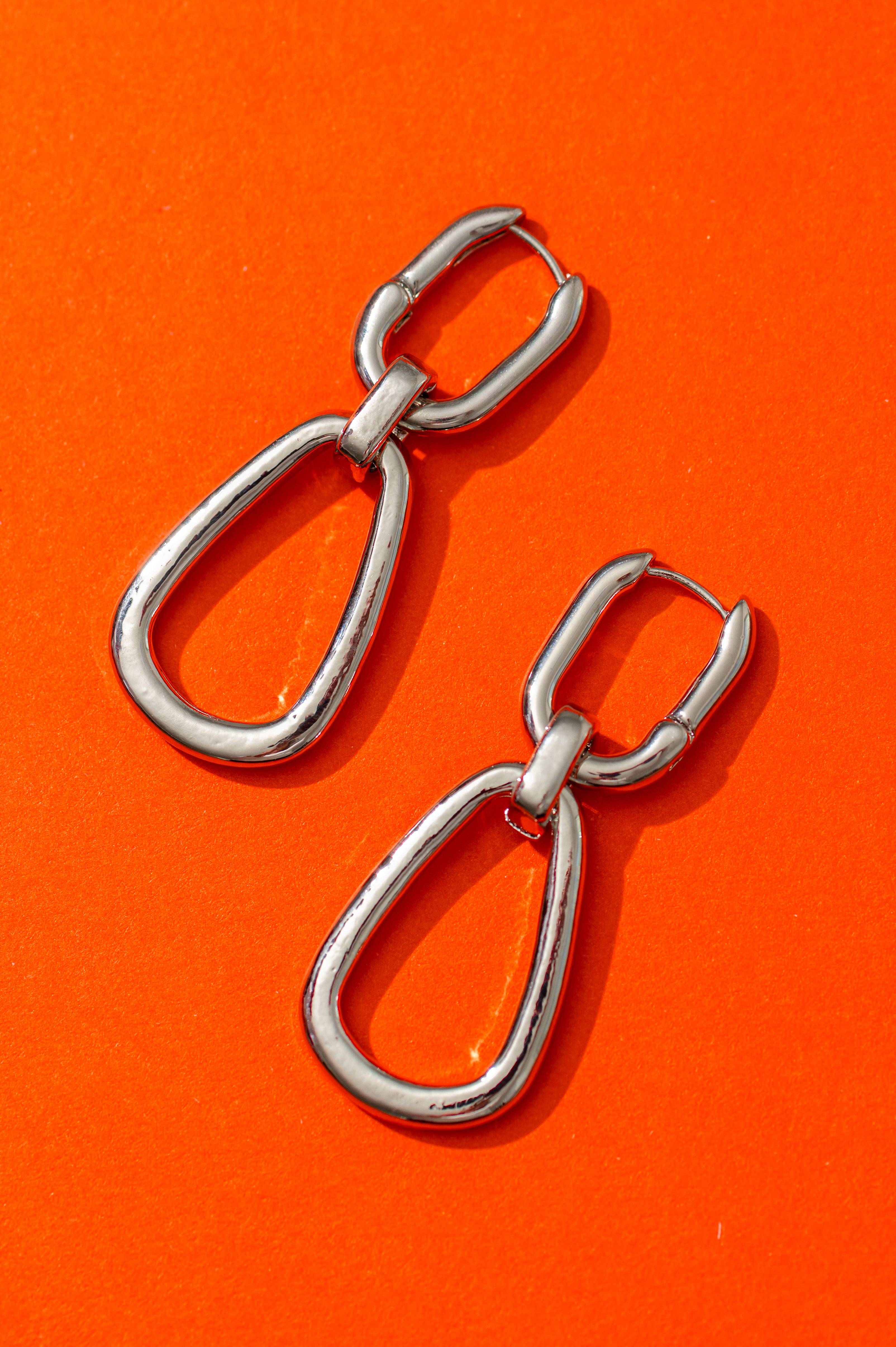 Platinum Spark Earrings