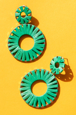 Type 1 Grinning Green Earrings