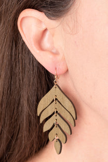 Type 3 Olive Wood Earrings