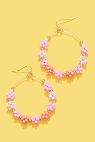 Coral Blossom Earrings