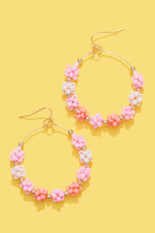 Coral Blossom Earrings