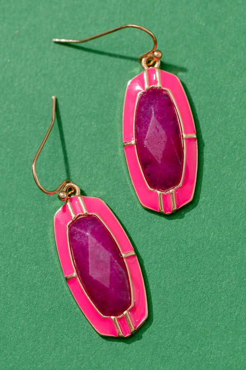 Pink Spark Earrings