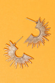 Sharp Sunburst Earrings