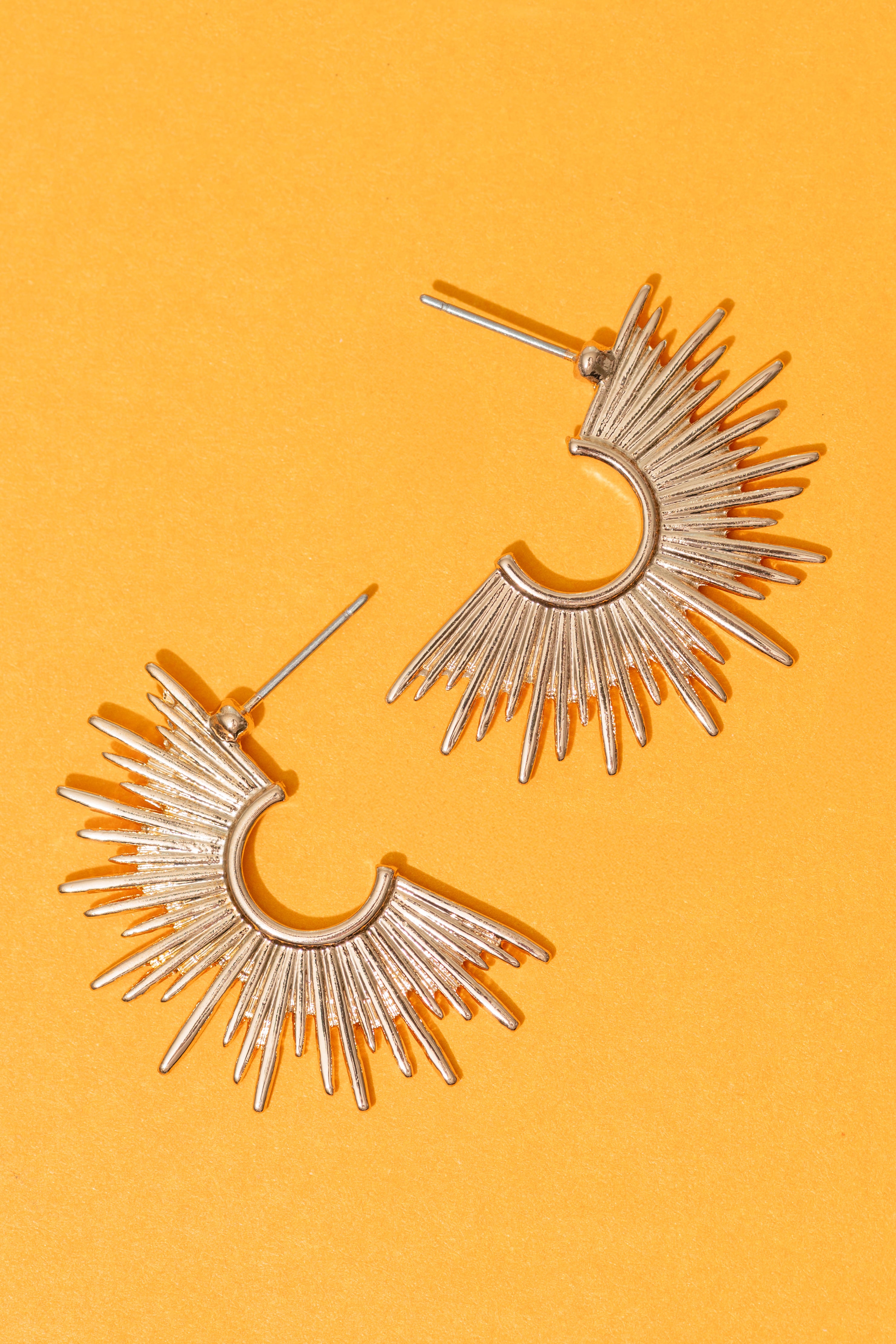 Sharp Sunburst Earrings