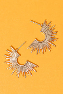 Sharp Sunburst Earrings