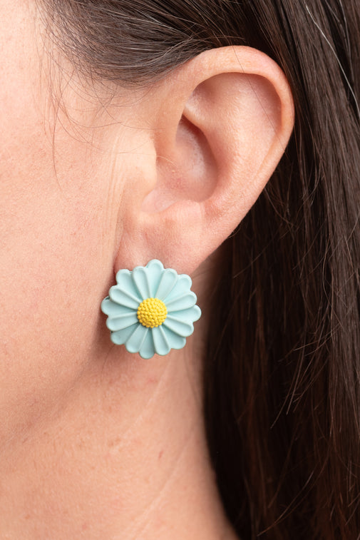 Type 1 Daisy Blue Earrings