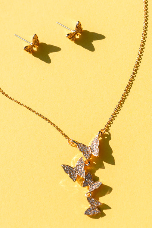 Type 1 Flutter Bugs Necklace/Earring Set