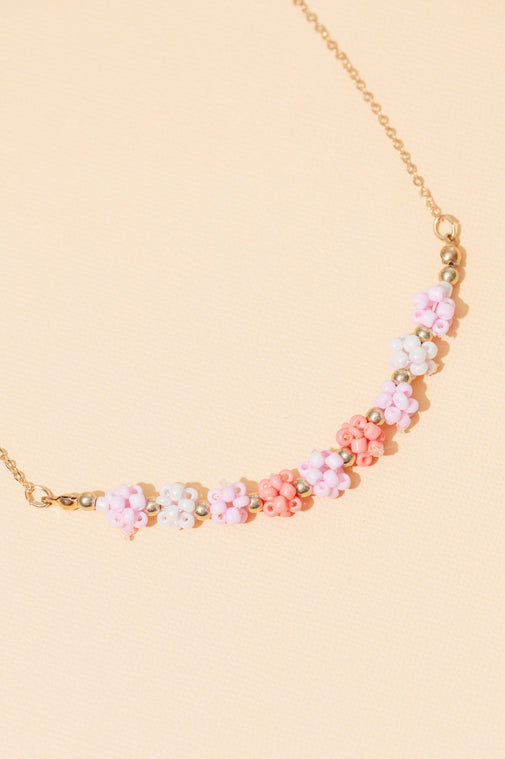 Coral Blossom Necklace