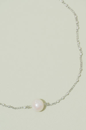 Moonlit Pearl Necklace