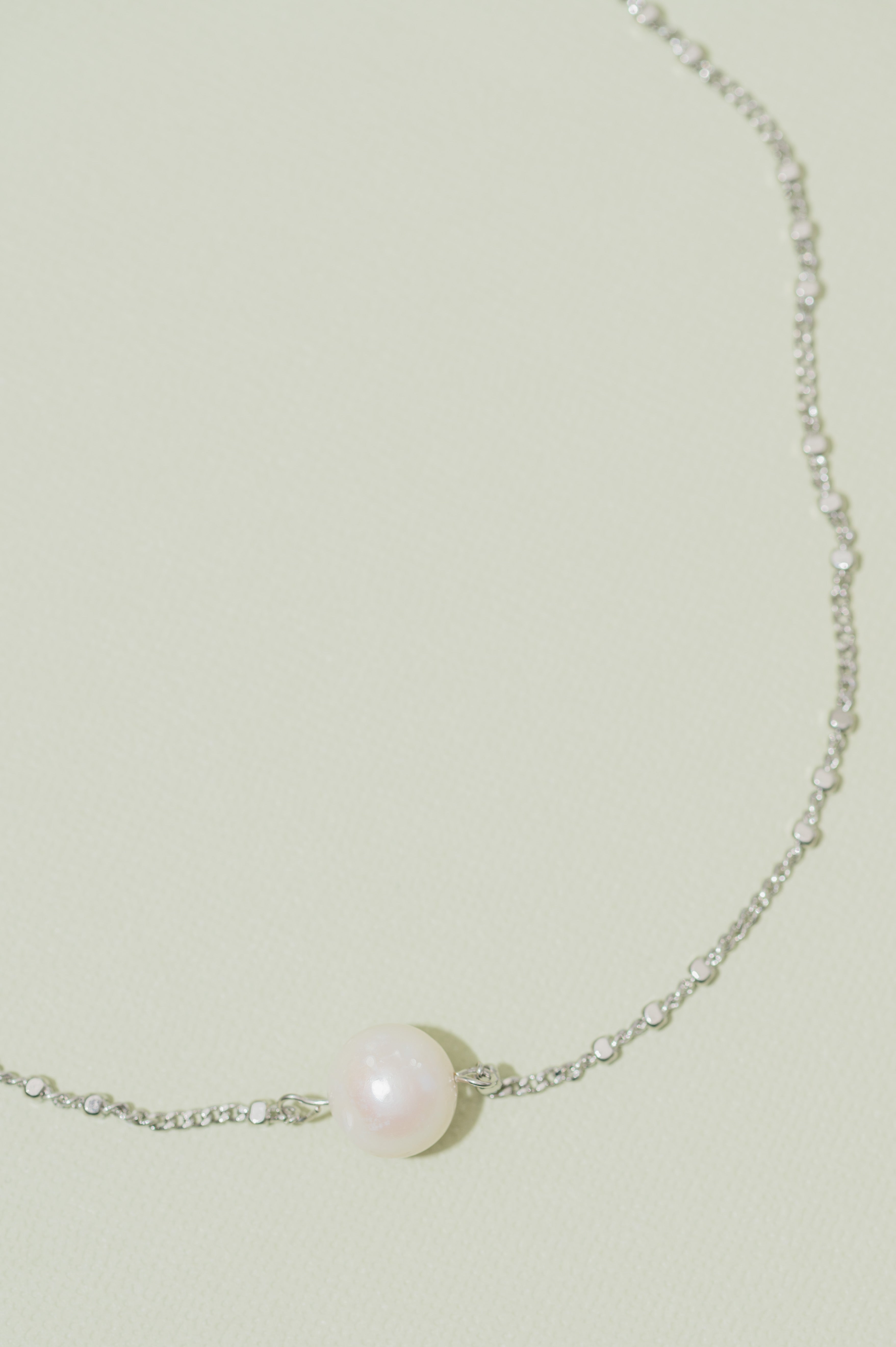 Moonlit Pearl Necklace