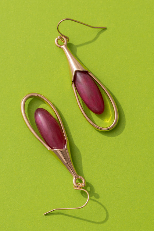 Cranberry Juice Earrings