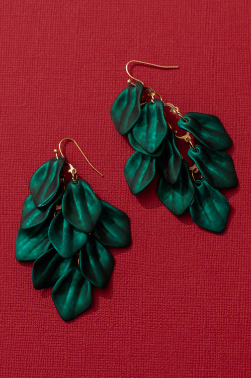 Emerald Embers Earrings