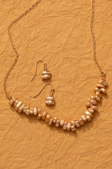 Struck Gold Necklace/Earring Set