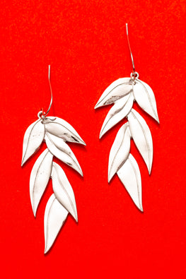 Silver Willow Earrings