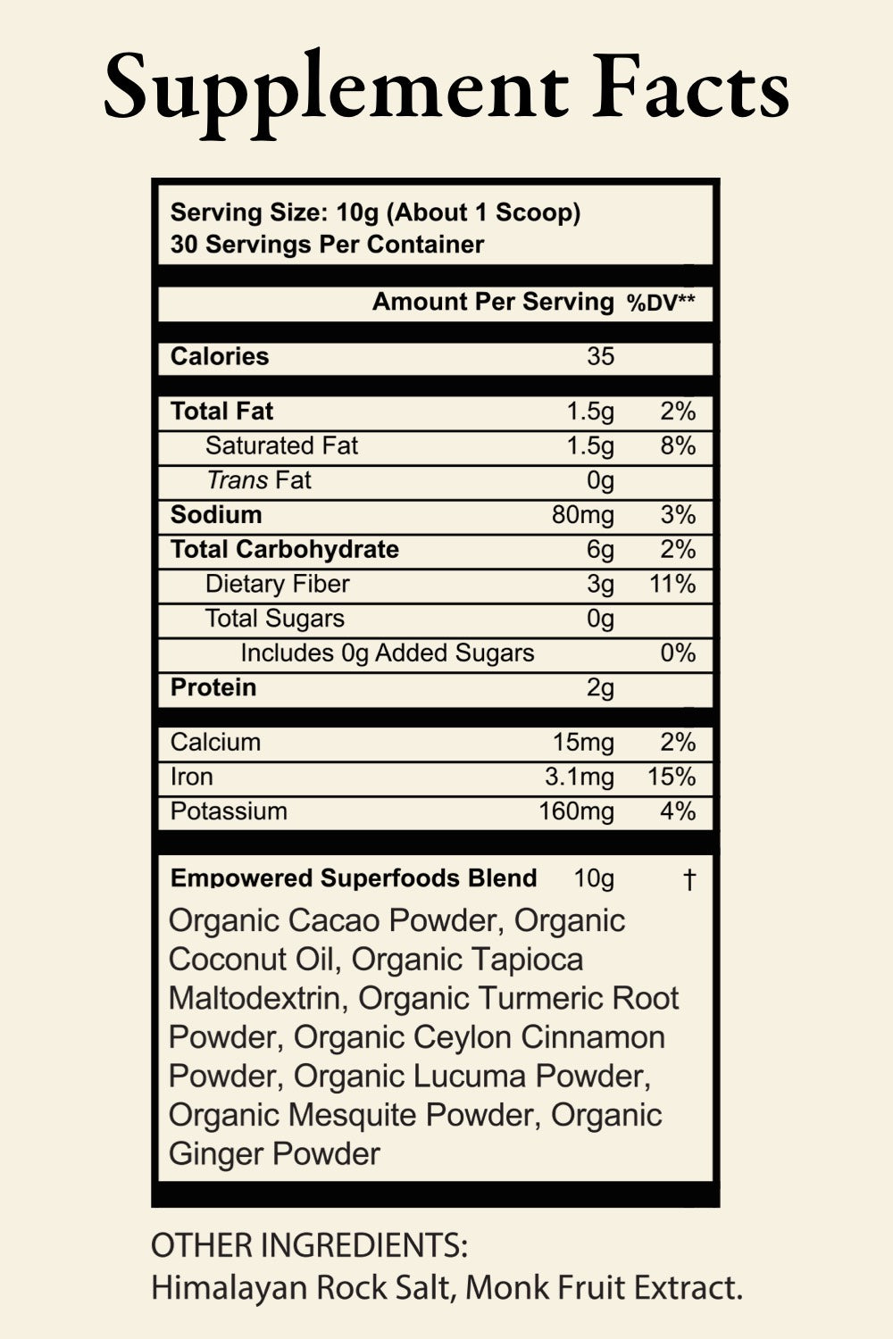 Empowered Superfoods Empowered Superfoods