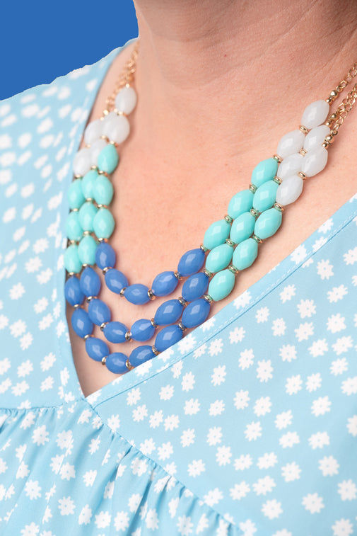 Blue Skies Ahead Necklace/Earring Set