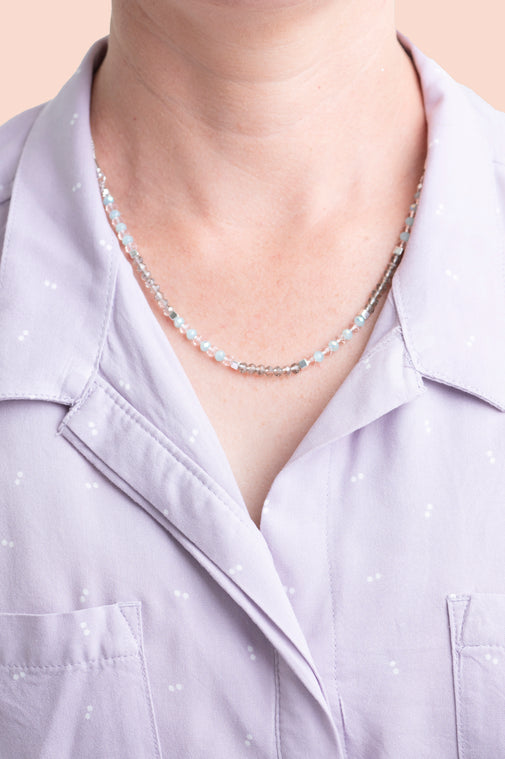 Silver Tide Sparkle Necklace