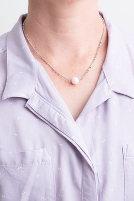 Moonlit Pearl Necklace