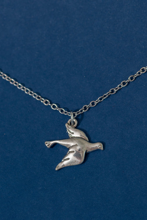 Type 2 Dove Necklace - Silver