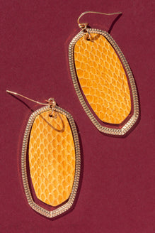 Saffron Scales Earrings
