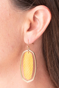 Saffron Scales Earrings