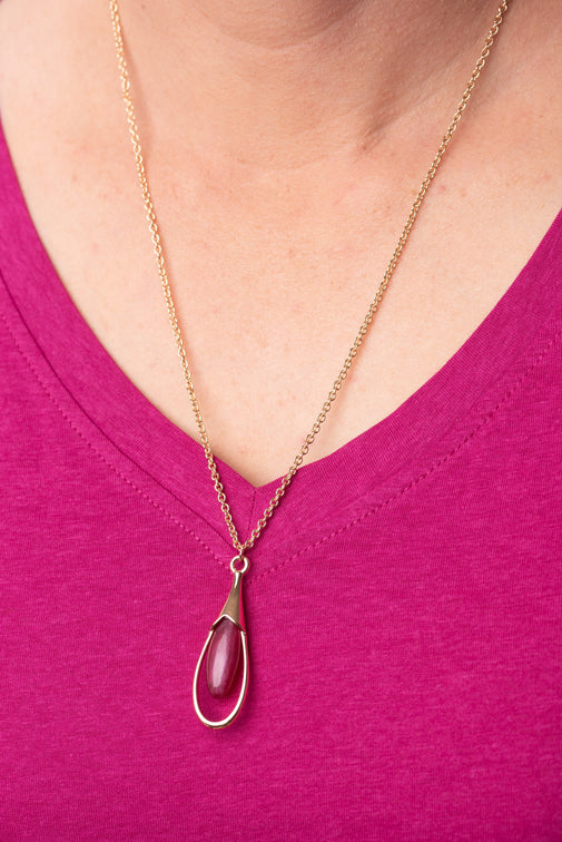 Cranberry Juice Necklace