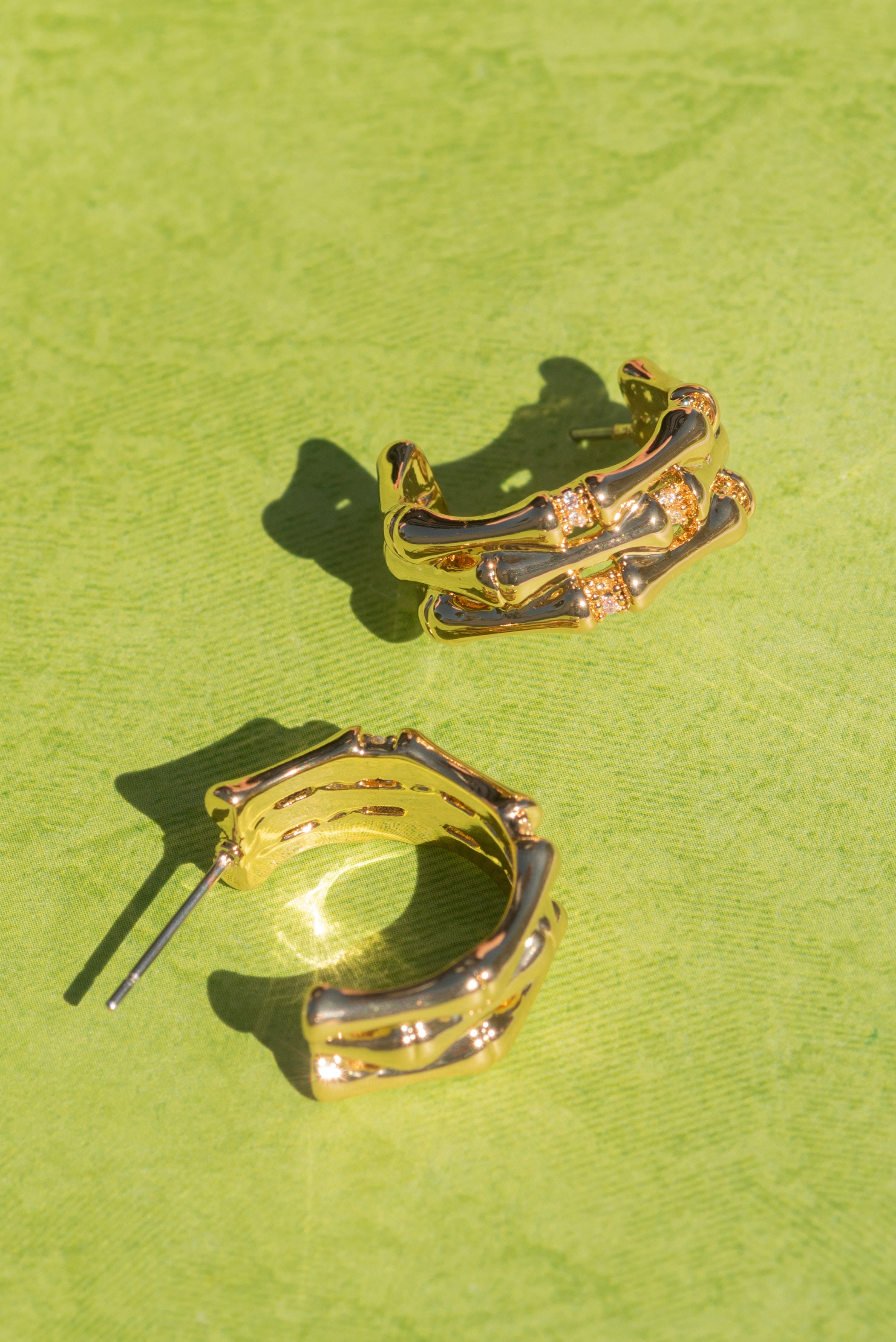 Bamboo Gold Earrings