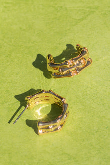 Bamboo Gold Earrings