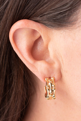 Bamboo Gold Earrings