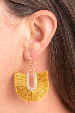 Type 3 Brush of Gold Earrings