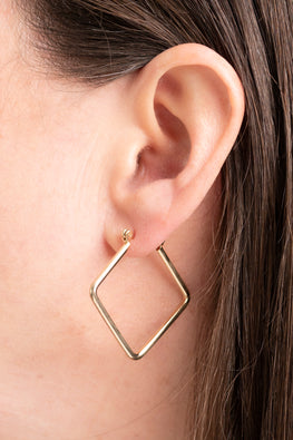 Golden Slants Earrings