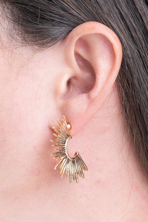 Sharp Sunburst Earrings