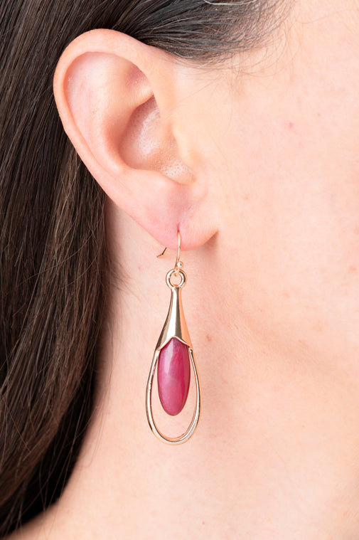 Cranberry Juice Earrings