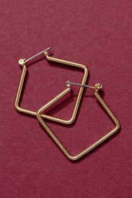 Golden Slants Earrings