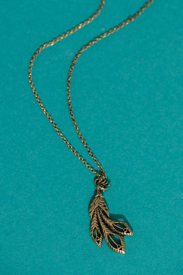 Type 3 Peacock Necklace - Gold