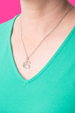 Type 4 Swan Necklace - Silver