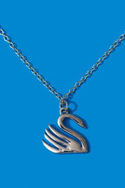 Type 4 Swan Necklace - Silver