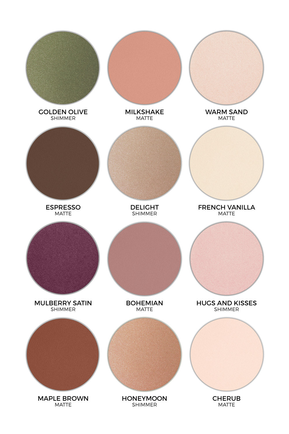 Type 3 Twelve Shadow Palette