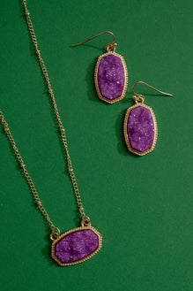 Passionate Plum Necklace/Earring Set