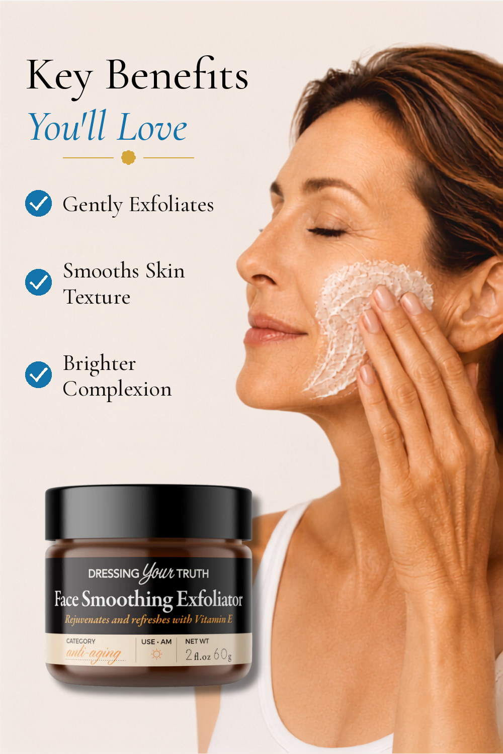 Face Smoothing Exfoliator Key Benefits
