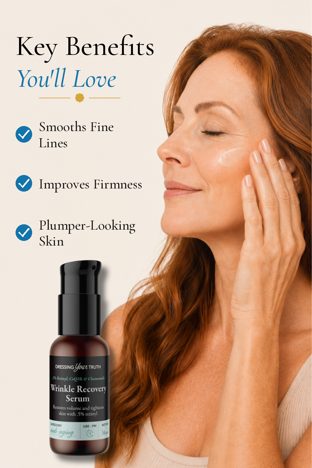 Wrinkle Recovery Serum Key Benefits