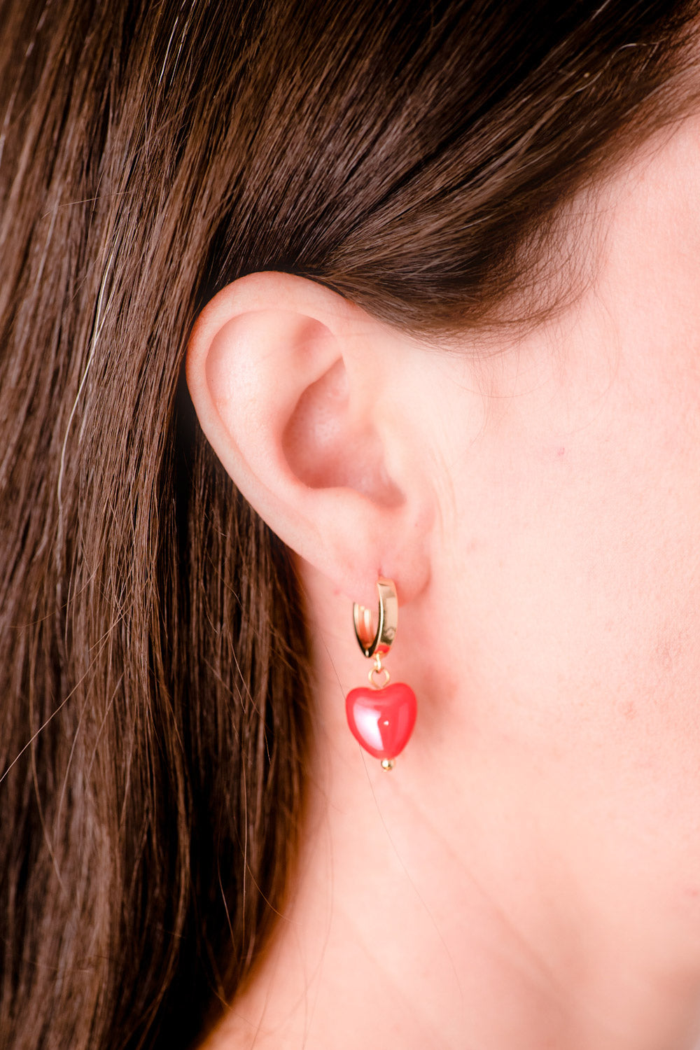 Type 1 Red Hot Hearts Earrings
