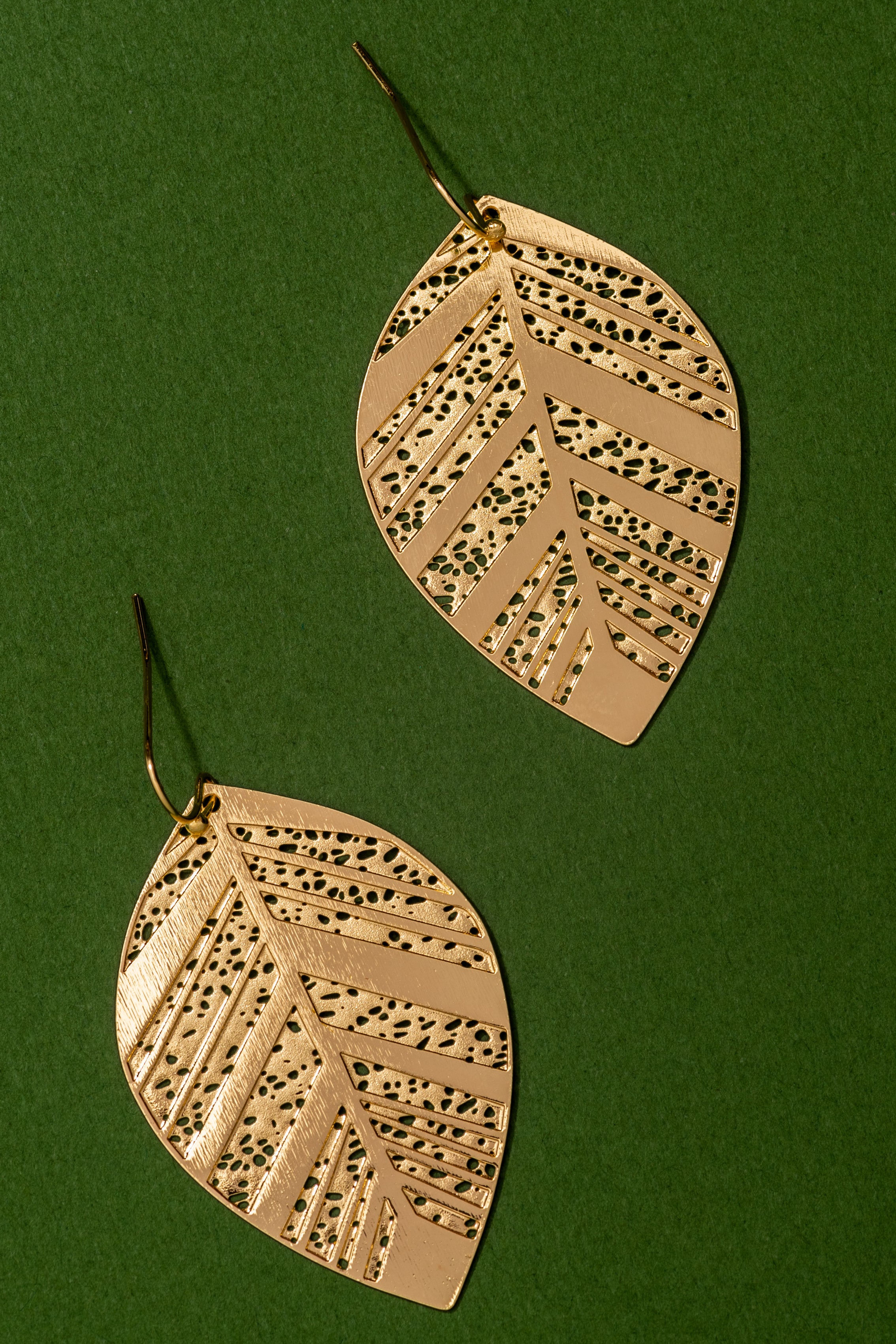 Type 3 Gold Leaf Earrings