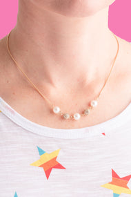Type 1 Pearl & Pop Necklace/Earring Set