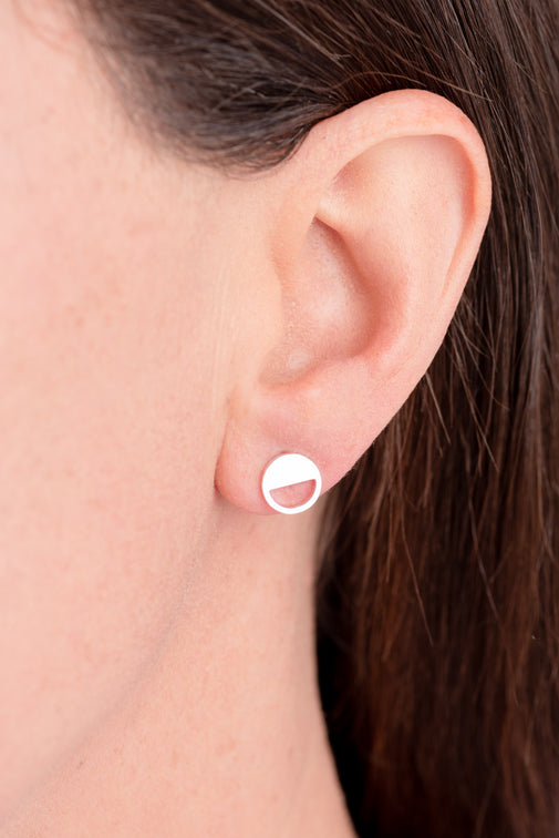 First Quarter Moon Earrings