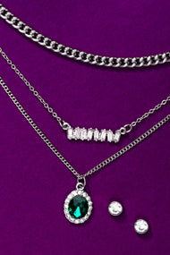 Type 4 Lady Emerald Necklace/Earring Set