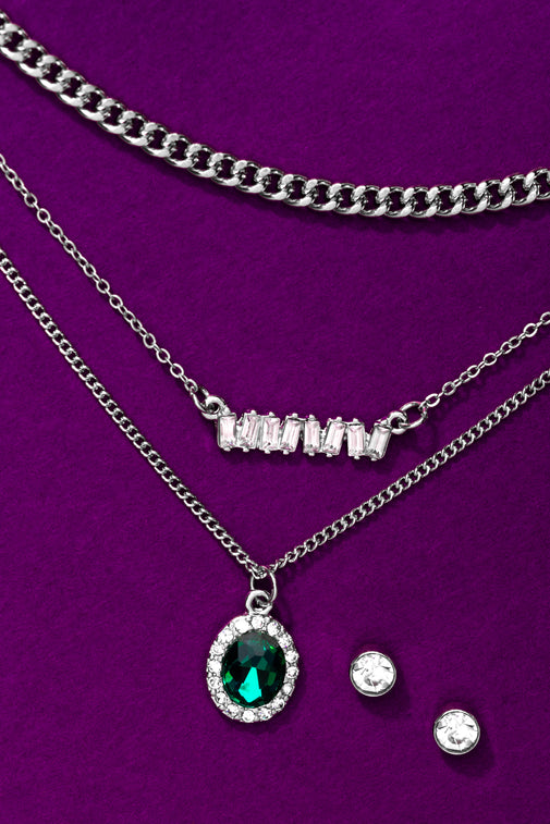 Type 4 Lady Emerald Necklace/Earring Set